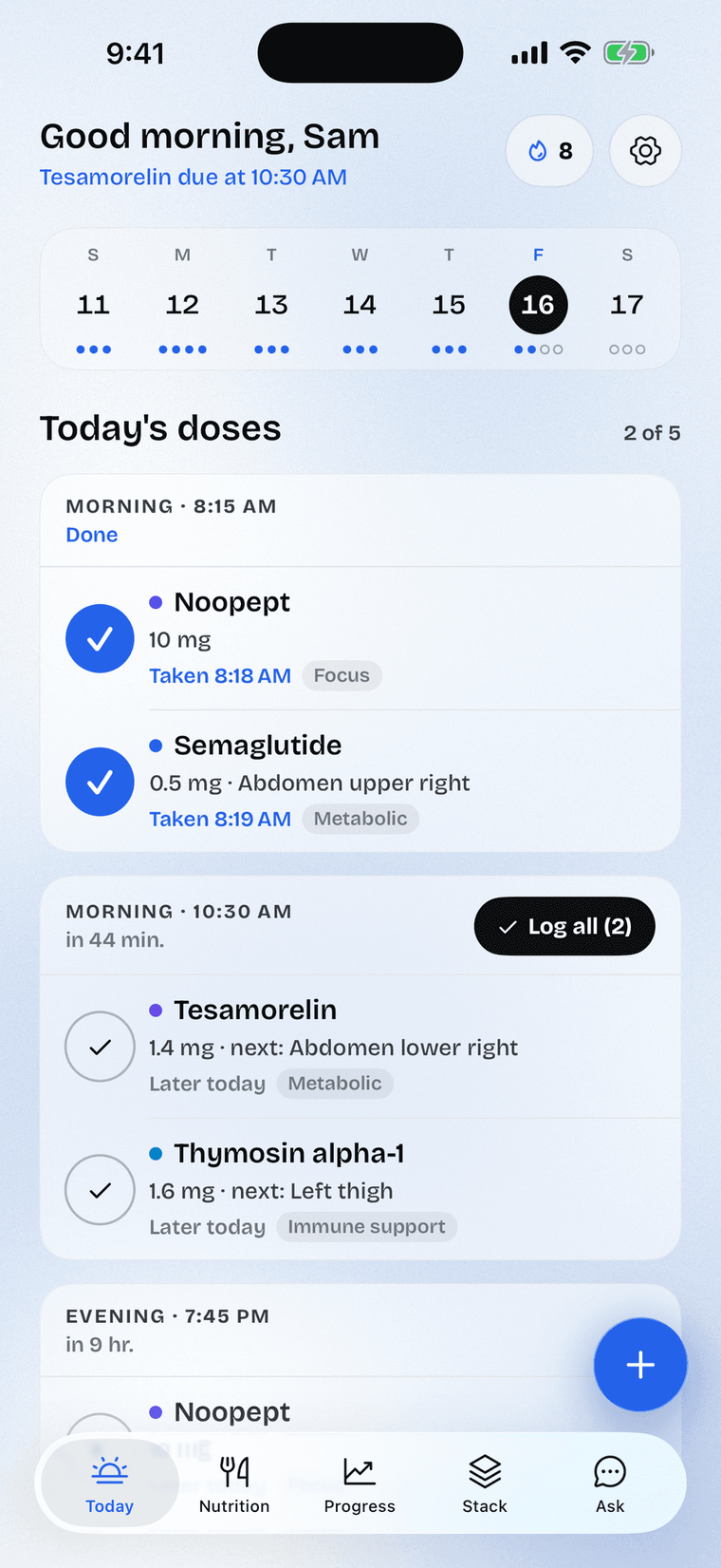 Jabful your day screen