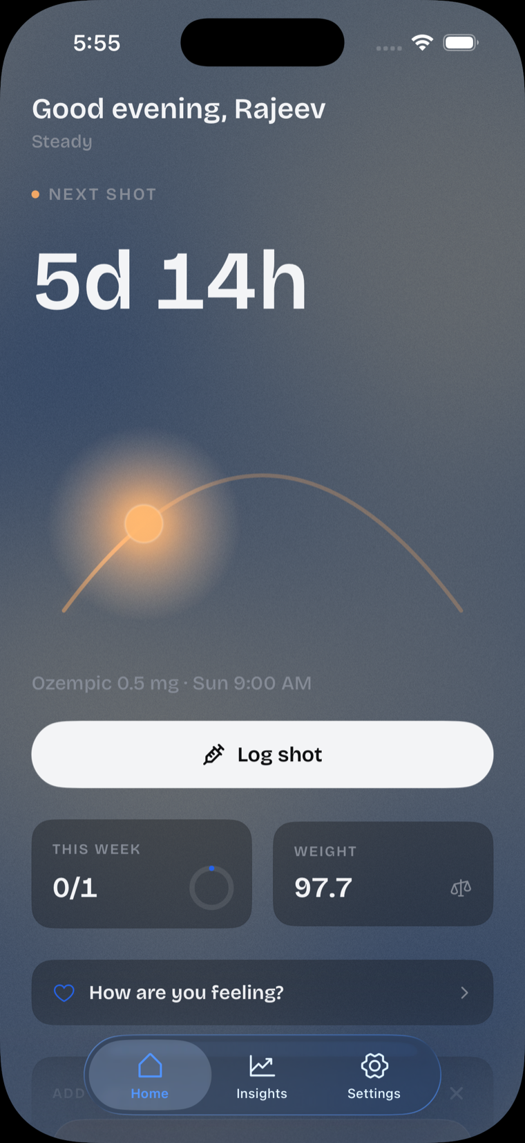 Jabful home screen rendered in dark mode